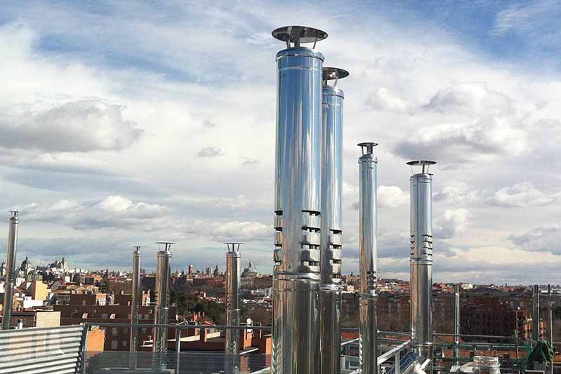 Chimenea para sala de calderas